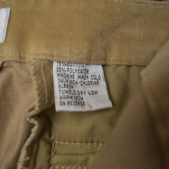 Talbots Beige stretch velvet pants classic fit NWT - Picture 9 of 9